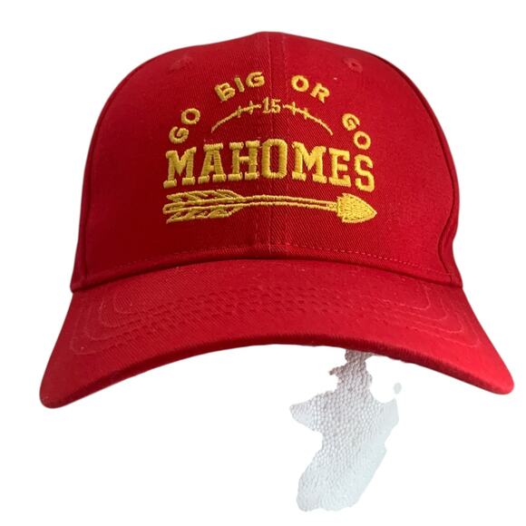 Go Big Or Go Mahomes #15 Kansas City Chiefs NFL Football Adjustable Cap Hat - Picture 11 of 12